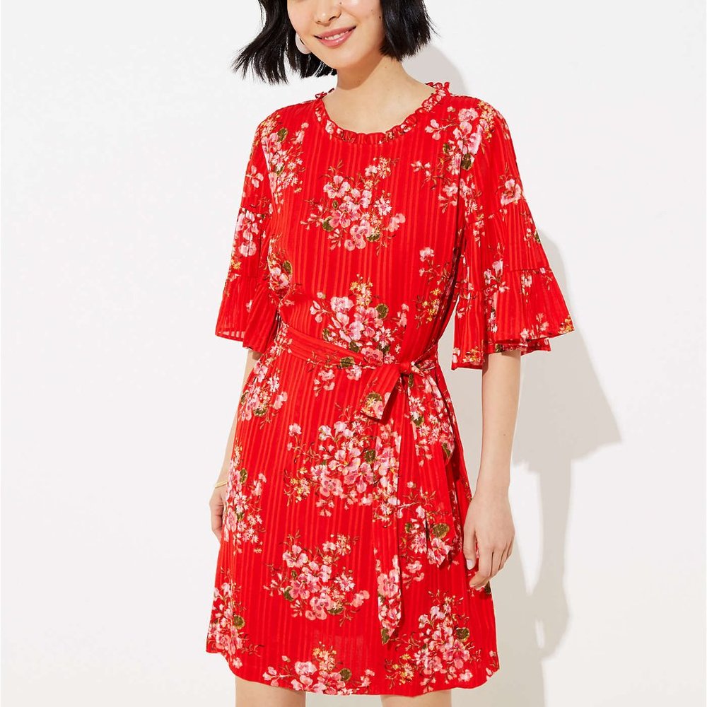 NWT Loft Meadow Tie Waist Dress
